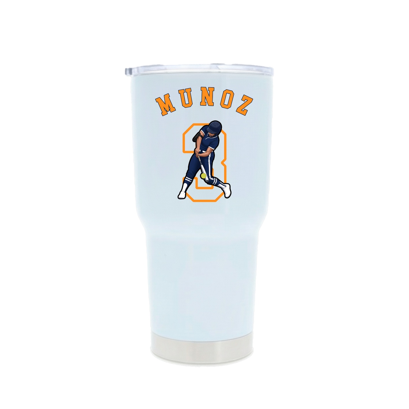 30oz Stainless Steel Tumbler — Shirsey Arch in White