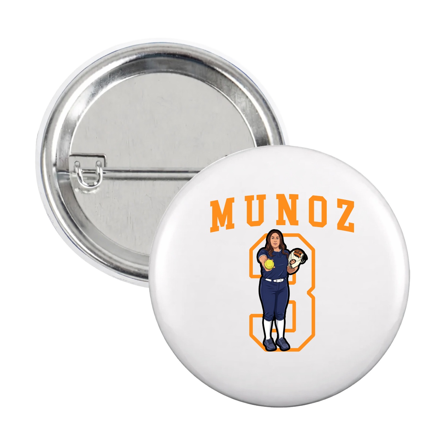 Game Day Button — Shirsey in White