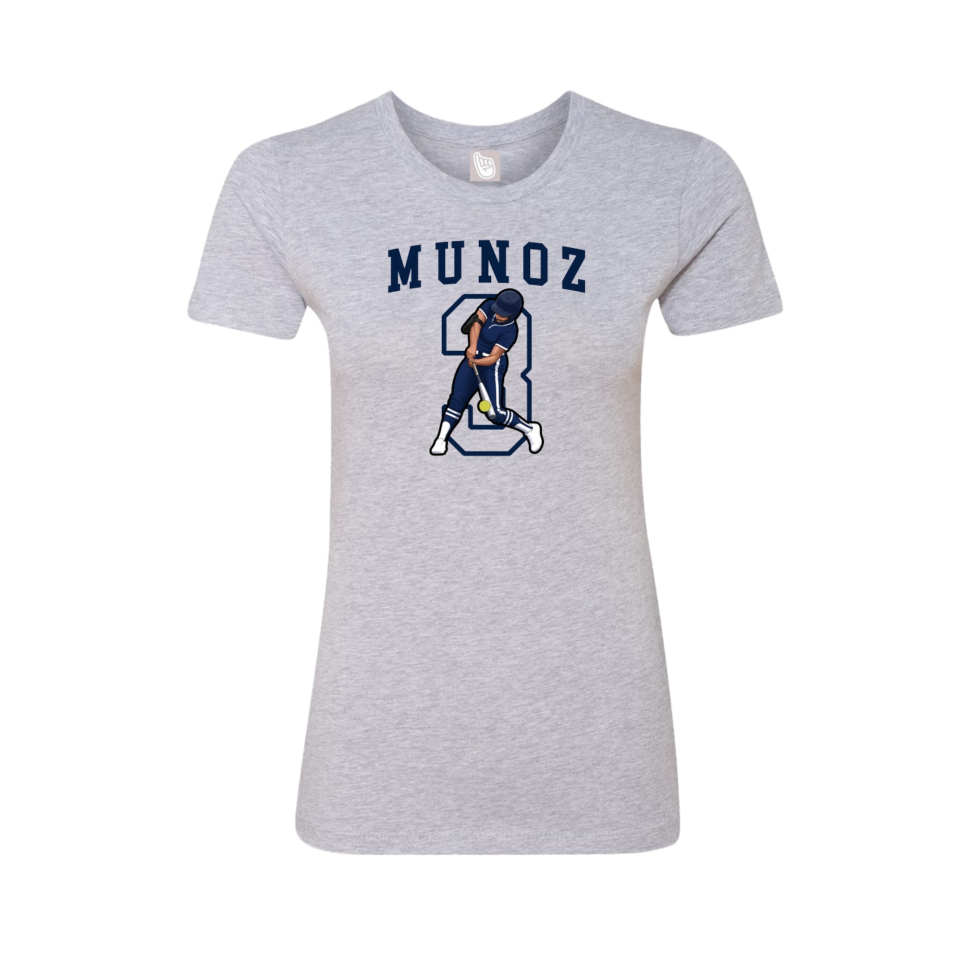 Fitted Women's Tee — Shirsey in Grey