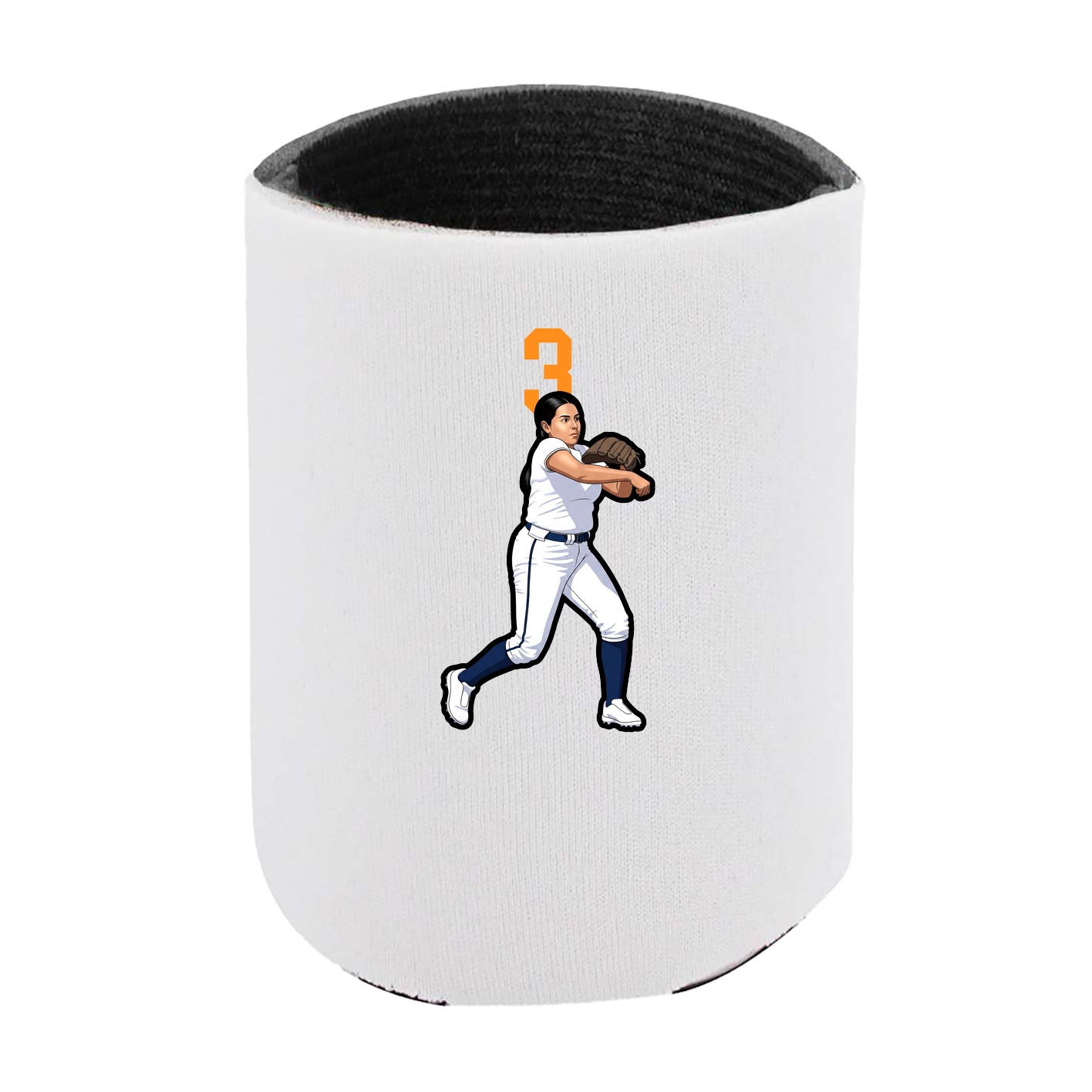 Can Holder — Number Top in White