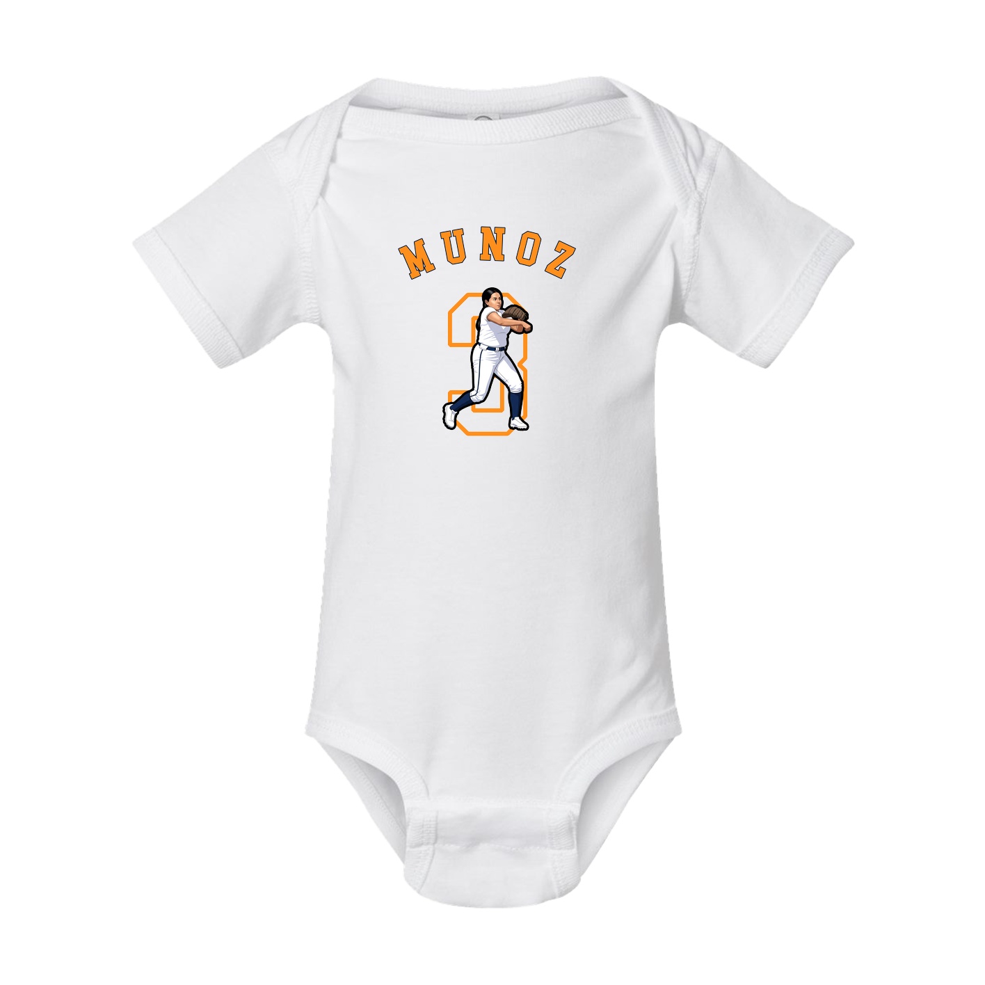 Baby Onesie — Shirsey Arch in White