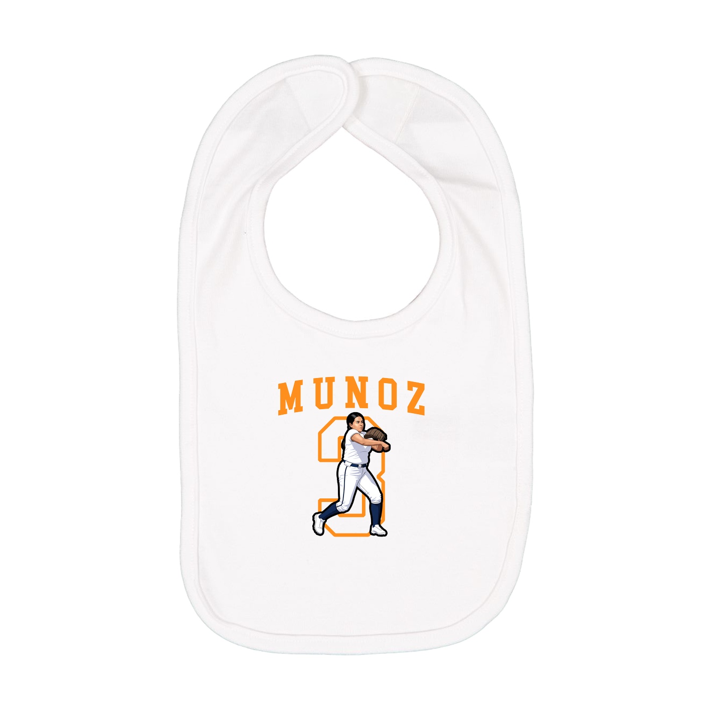 Infant Bib — Shirsey in White