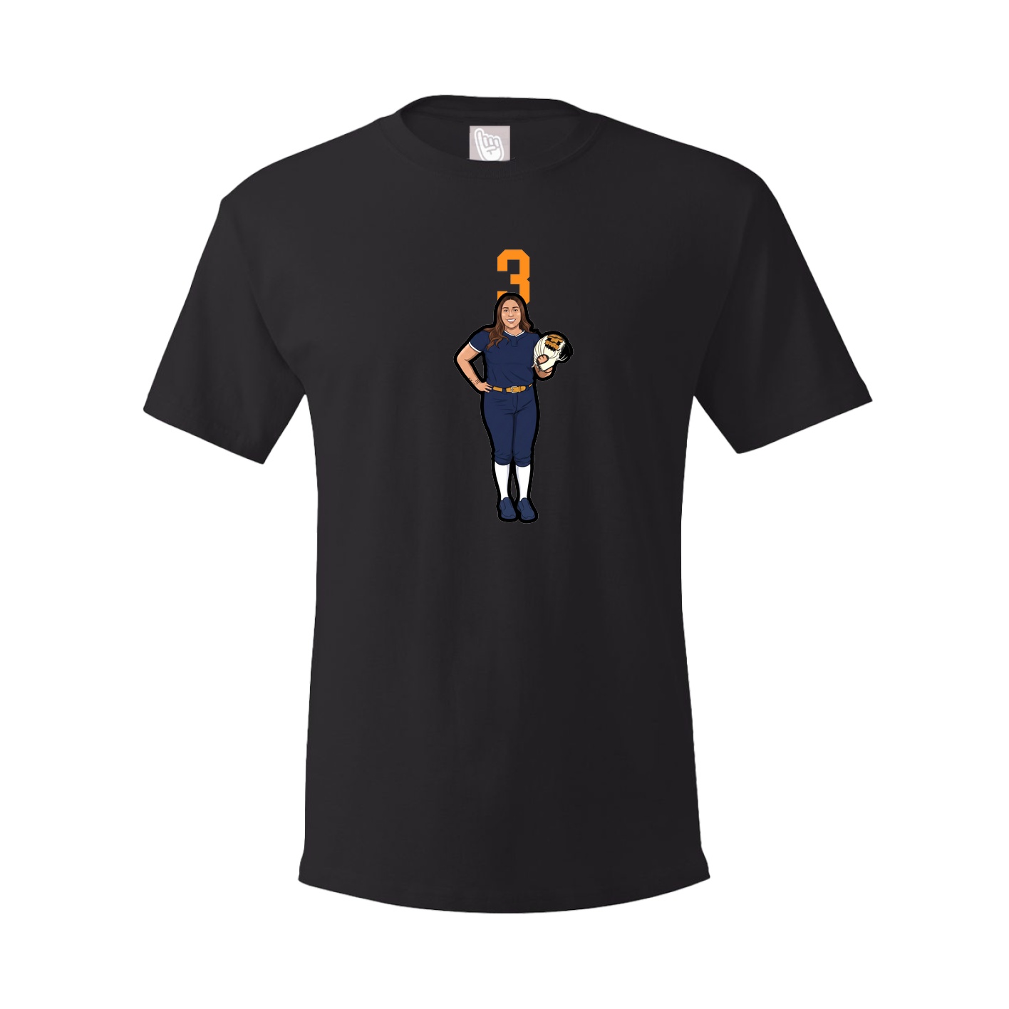 Tee — Number Top in Black