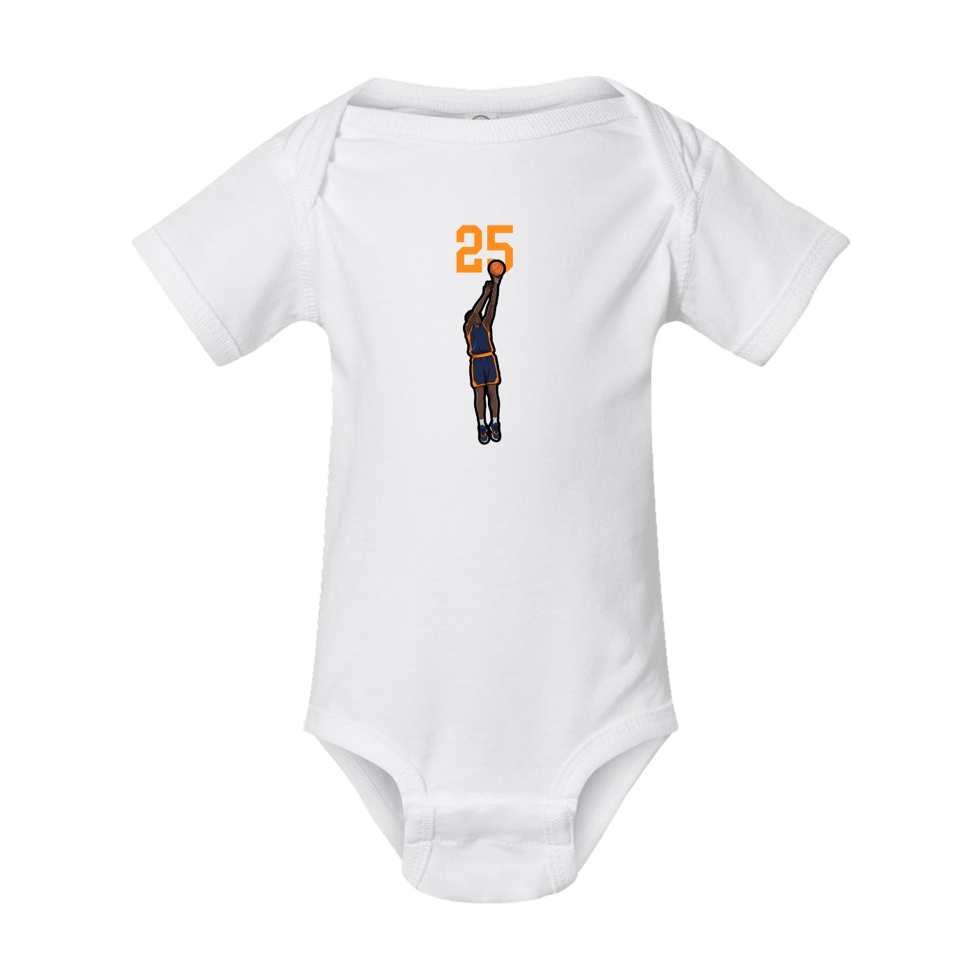 Baby Onesie — Number Top in White