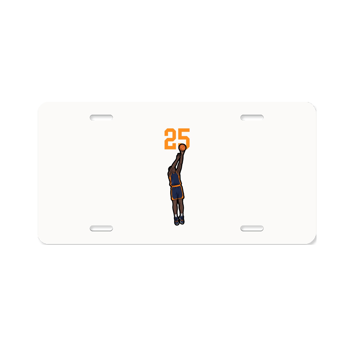 License Plate — Number Top in Classic