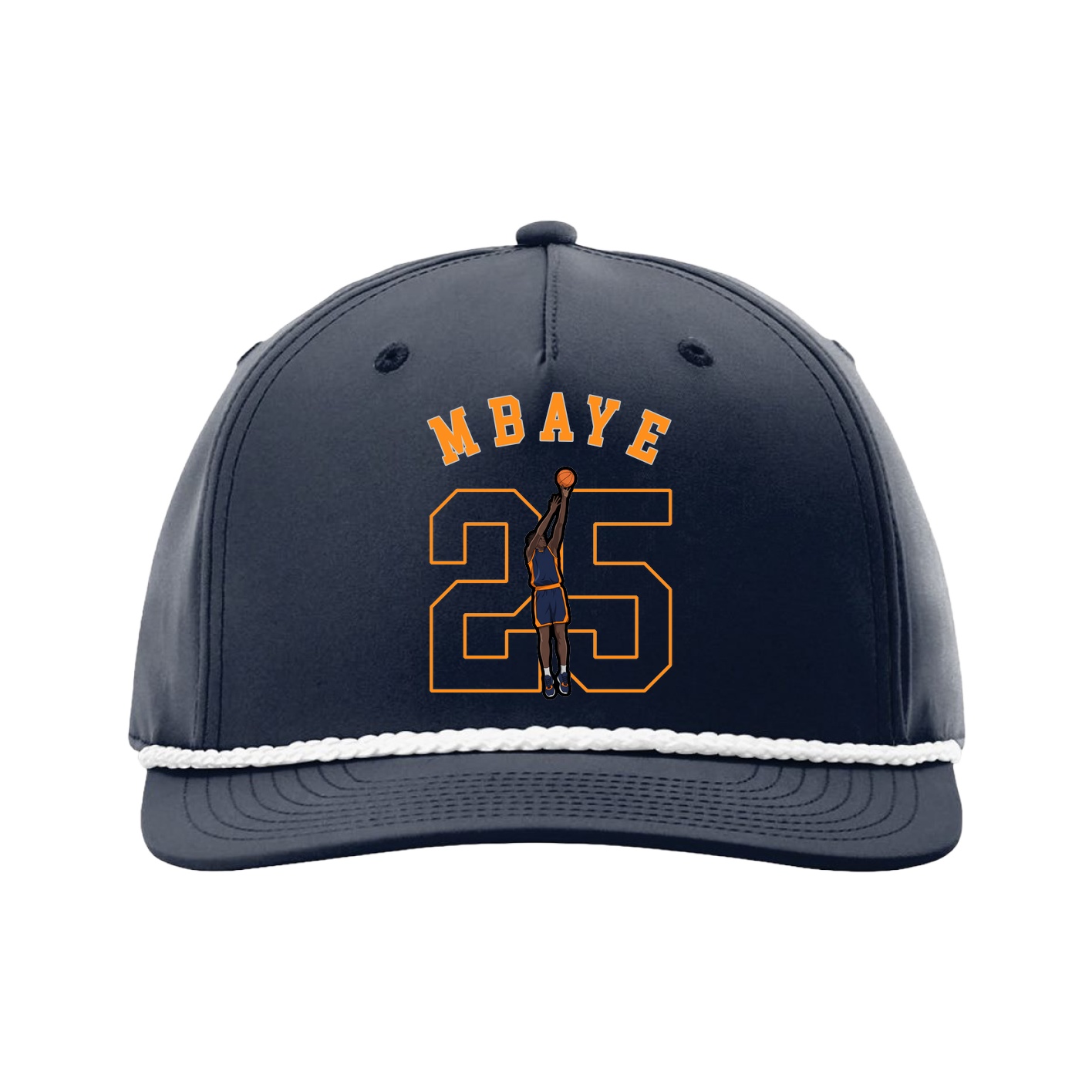 Five-Panel Classic Rope Cap — Shirsey Arch in Navy