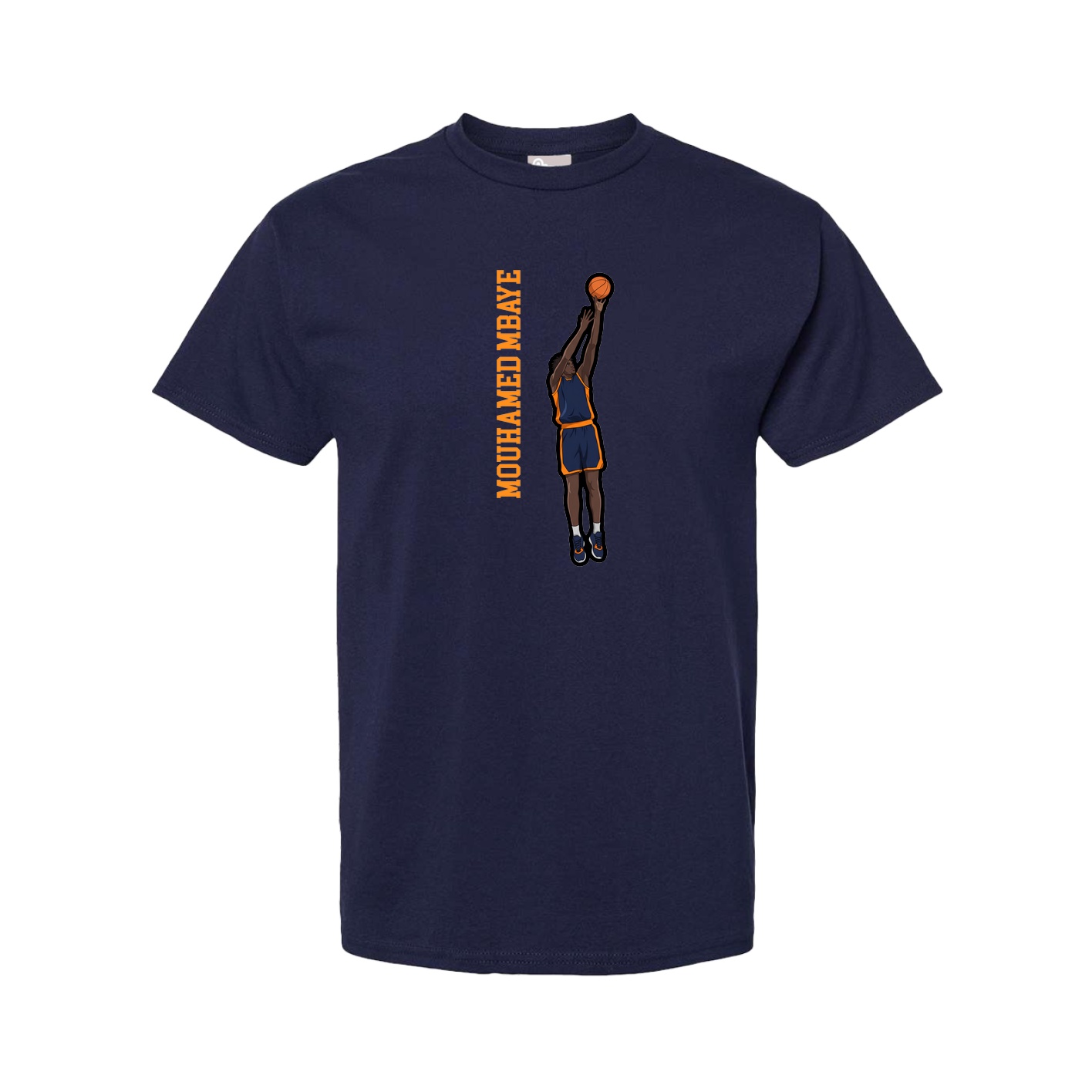 Youth Tee — Name Vertical in Navy