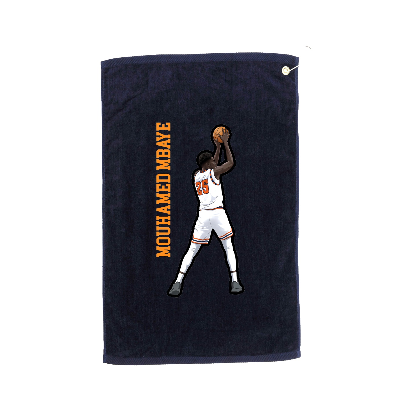 Golf Towel — Name Vertical in Navy