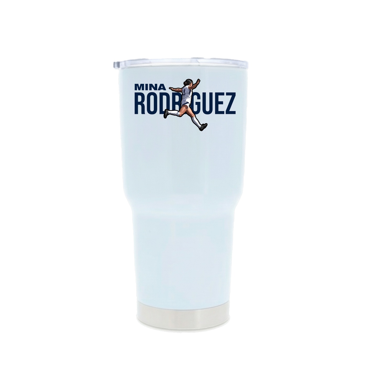 30oz Stainless Steel Tumbler — Player Name in White