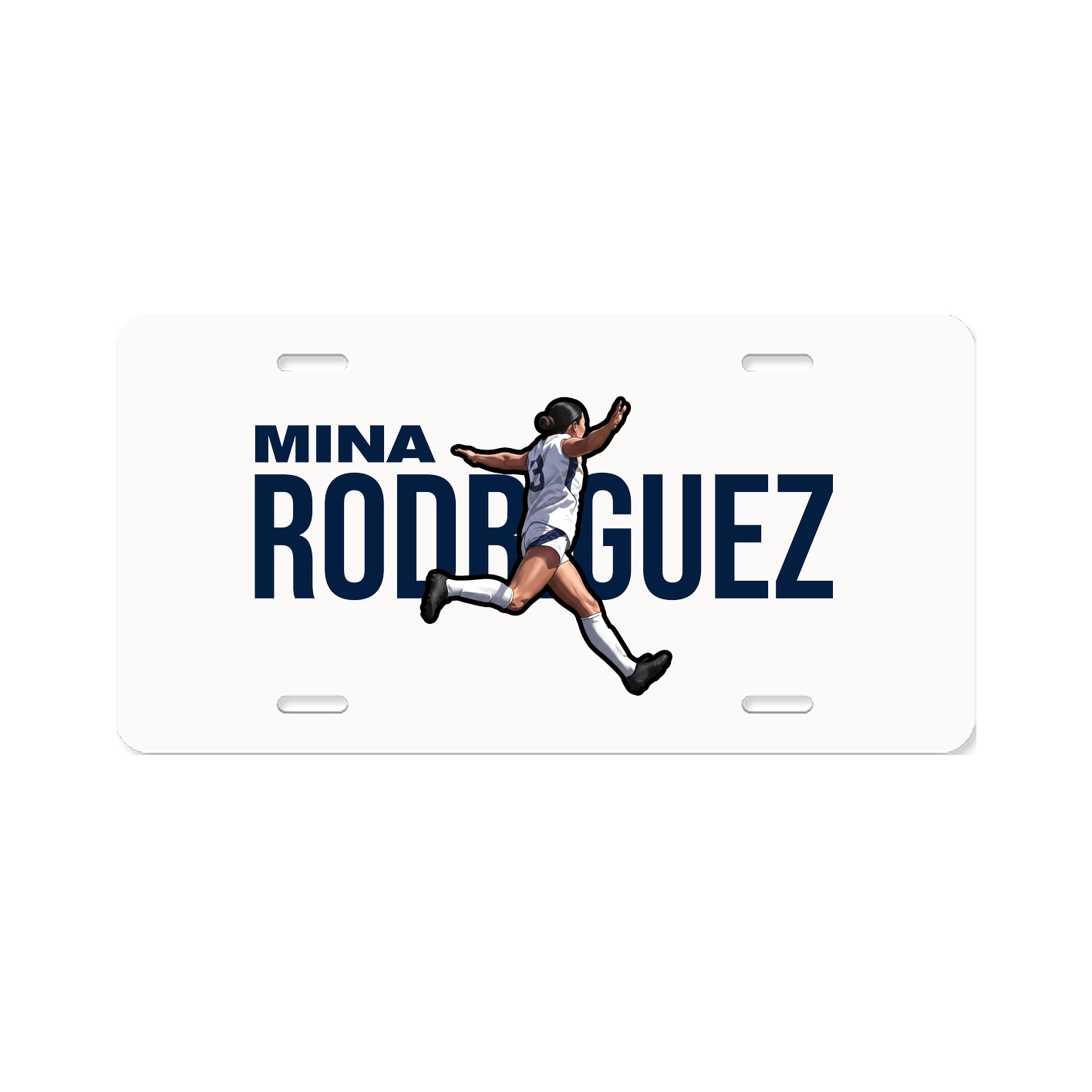 License Plate — Player Name in Classic