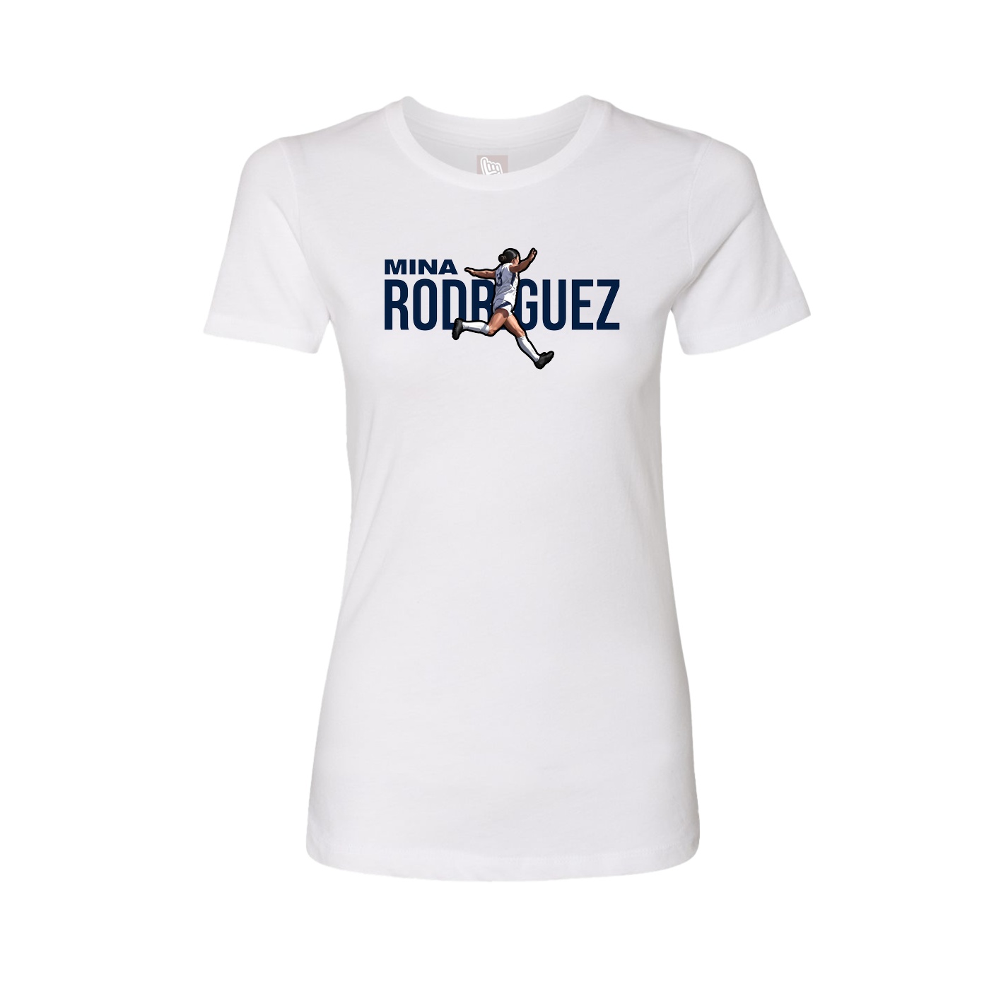 Womens Tee — Player Name in White