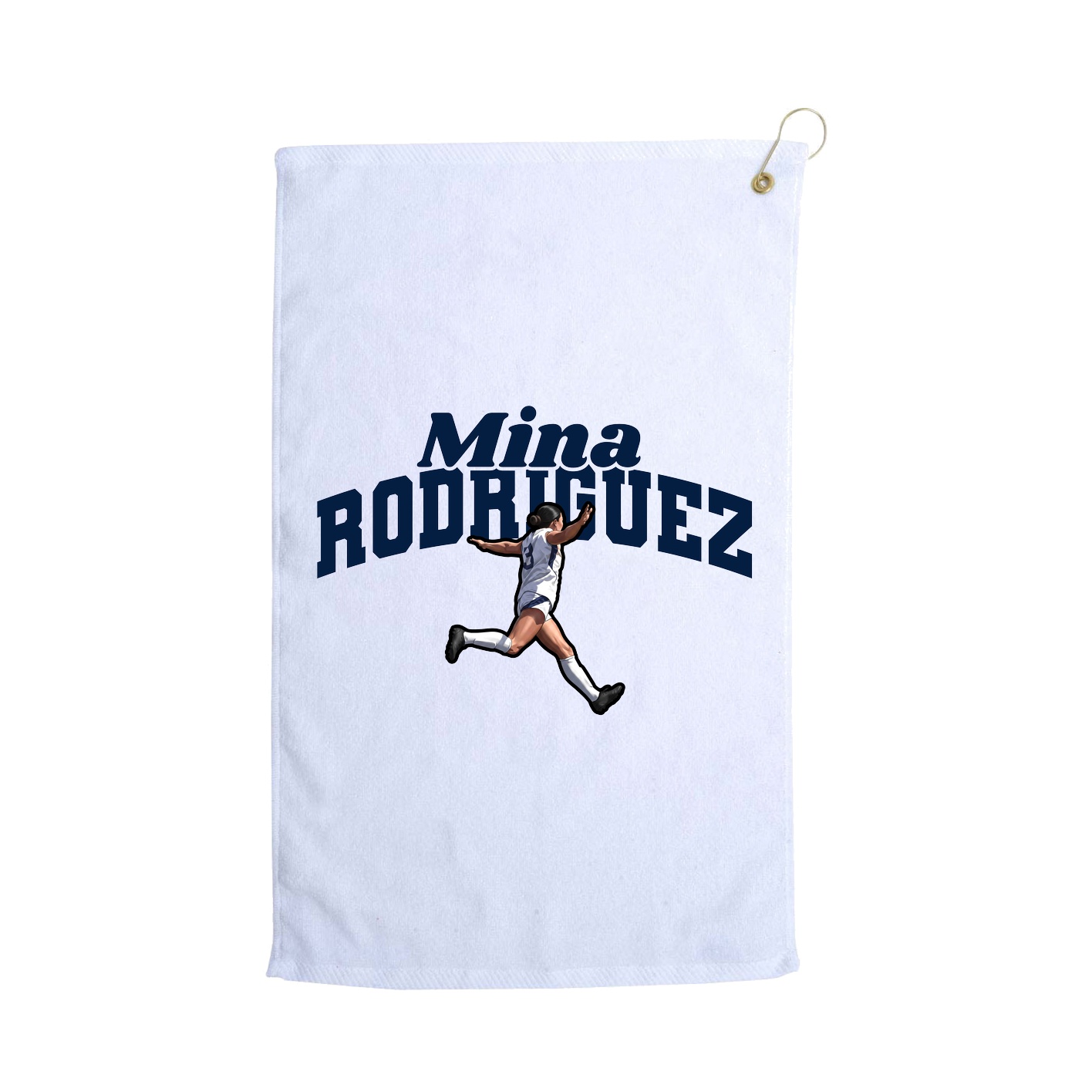 Golf Towel — Signature Arch in White