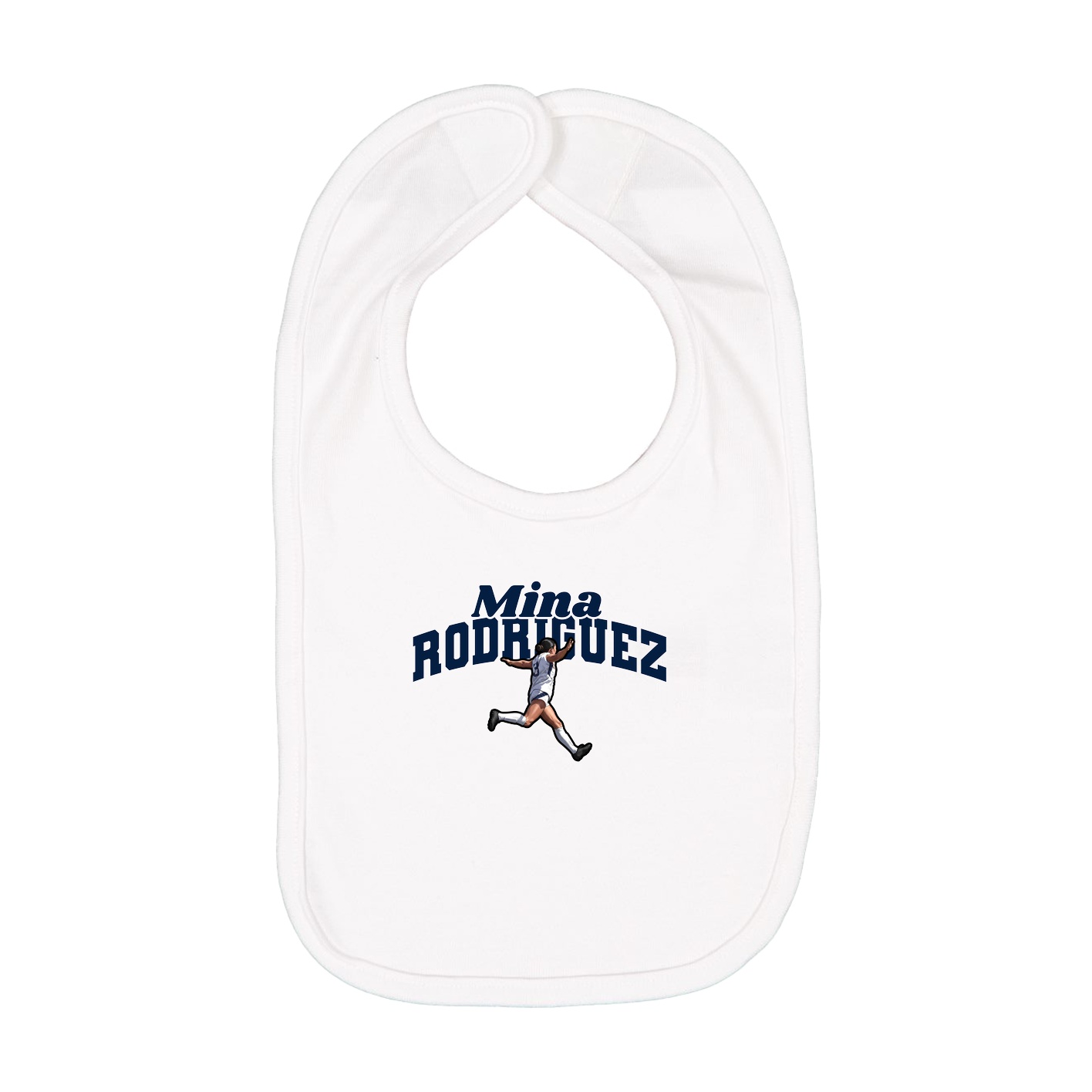 Infant Bib — Signature Arch in White