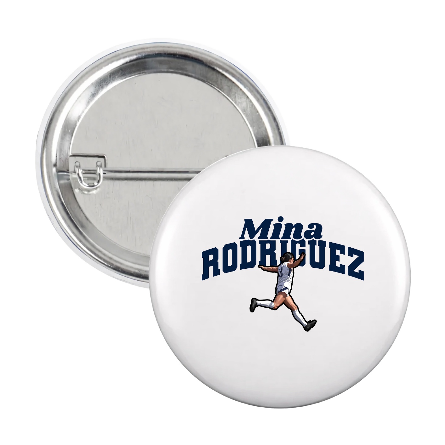 Game Day Button — Signature Arch in White