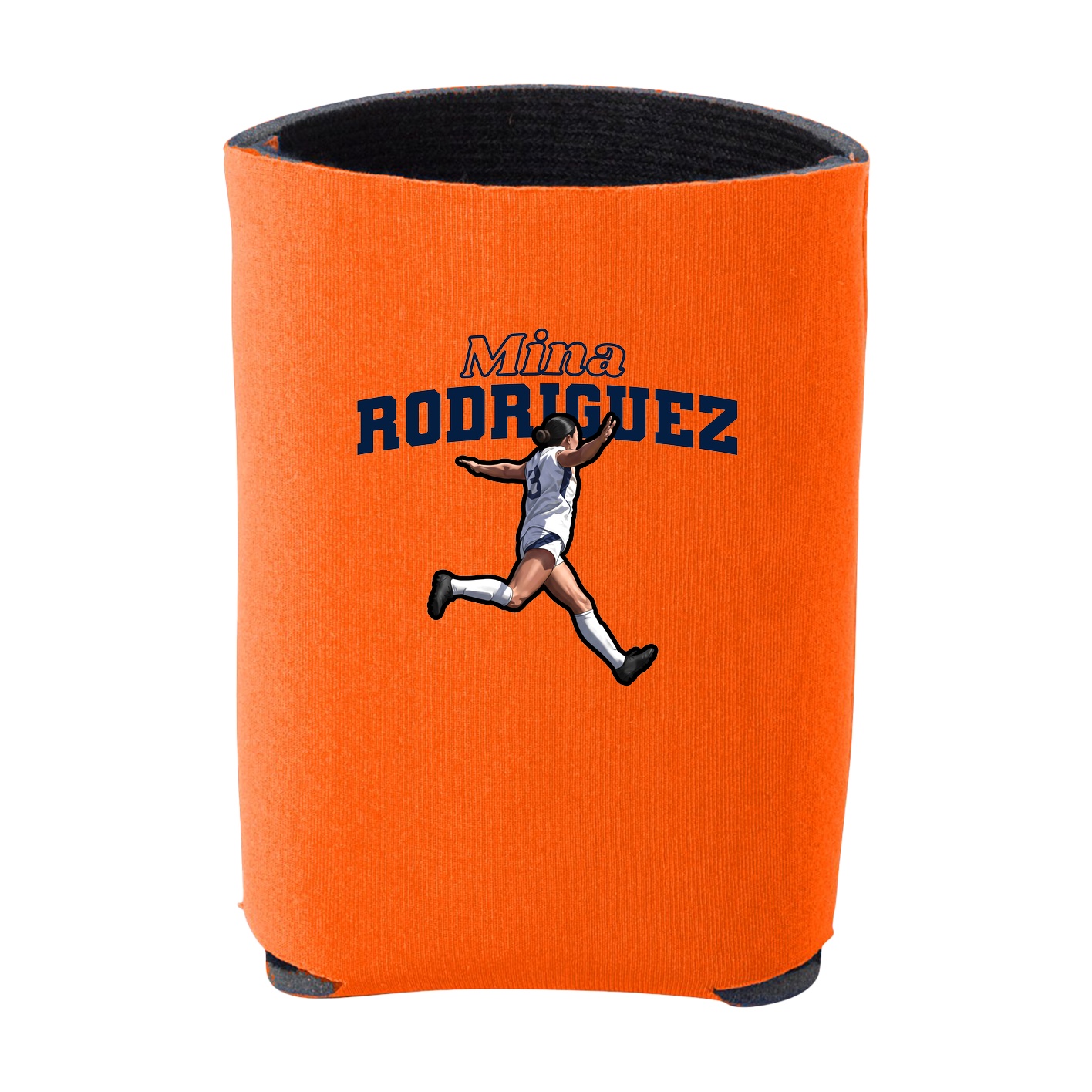 Can Holder — Name Arch in Orange