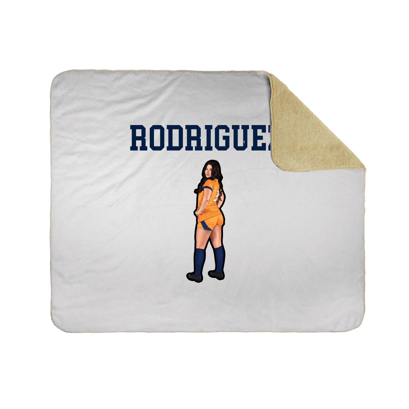 Throw Blanket — Shirsey in White