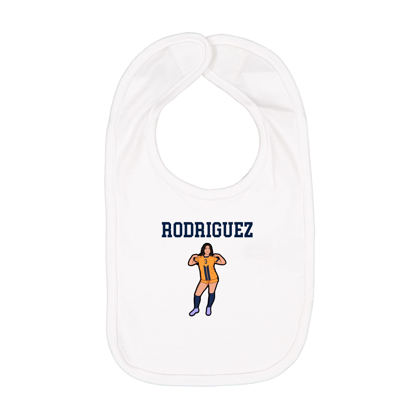 Infant Bib — Shirsey in White