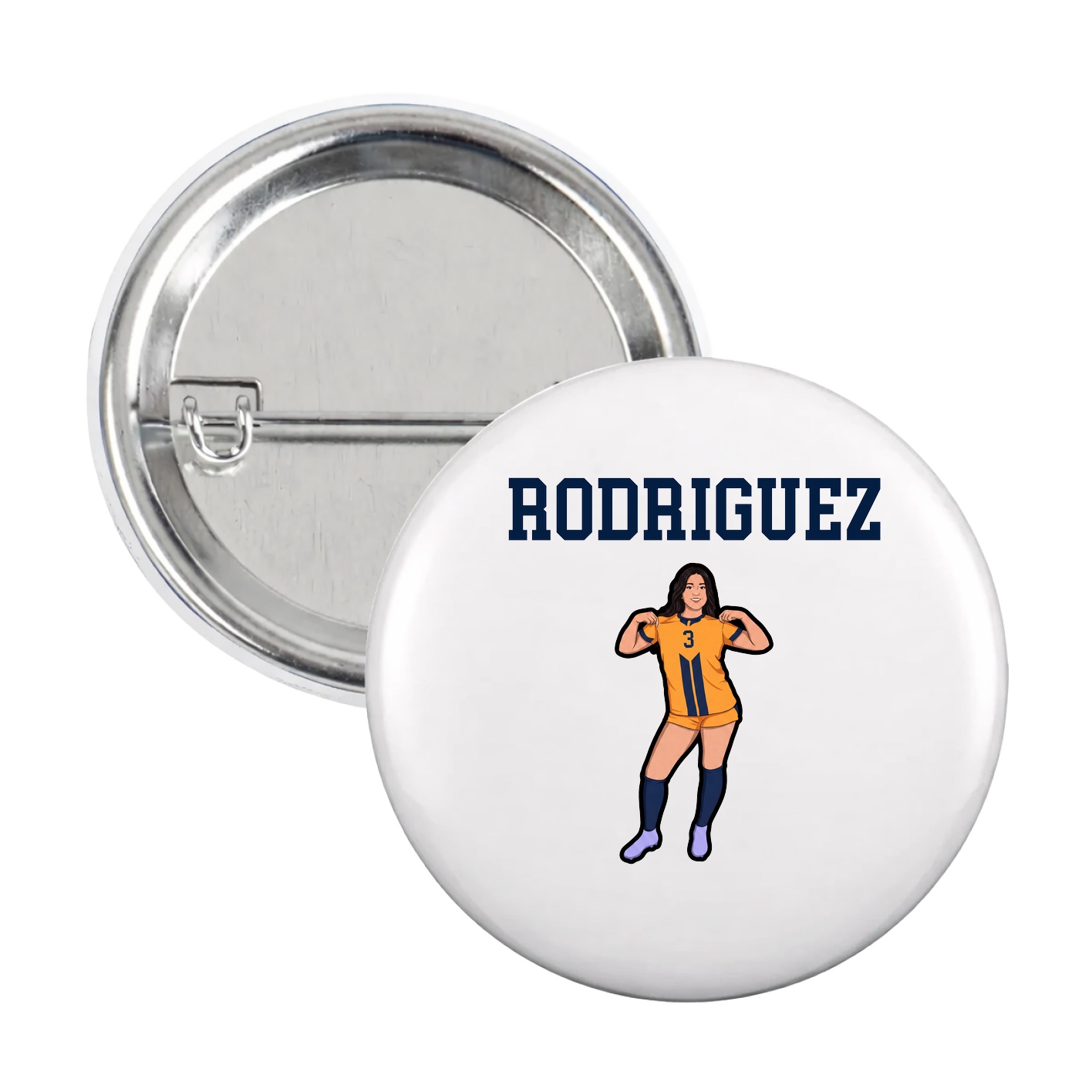 Game Day Button — Shirsey in White