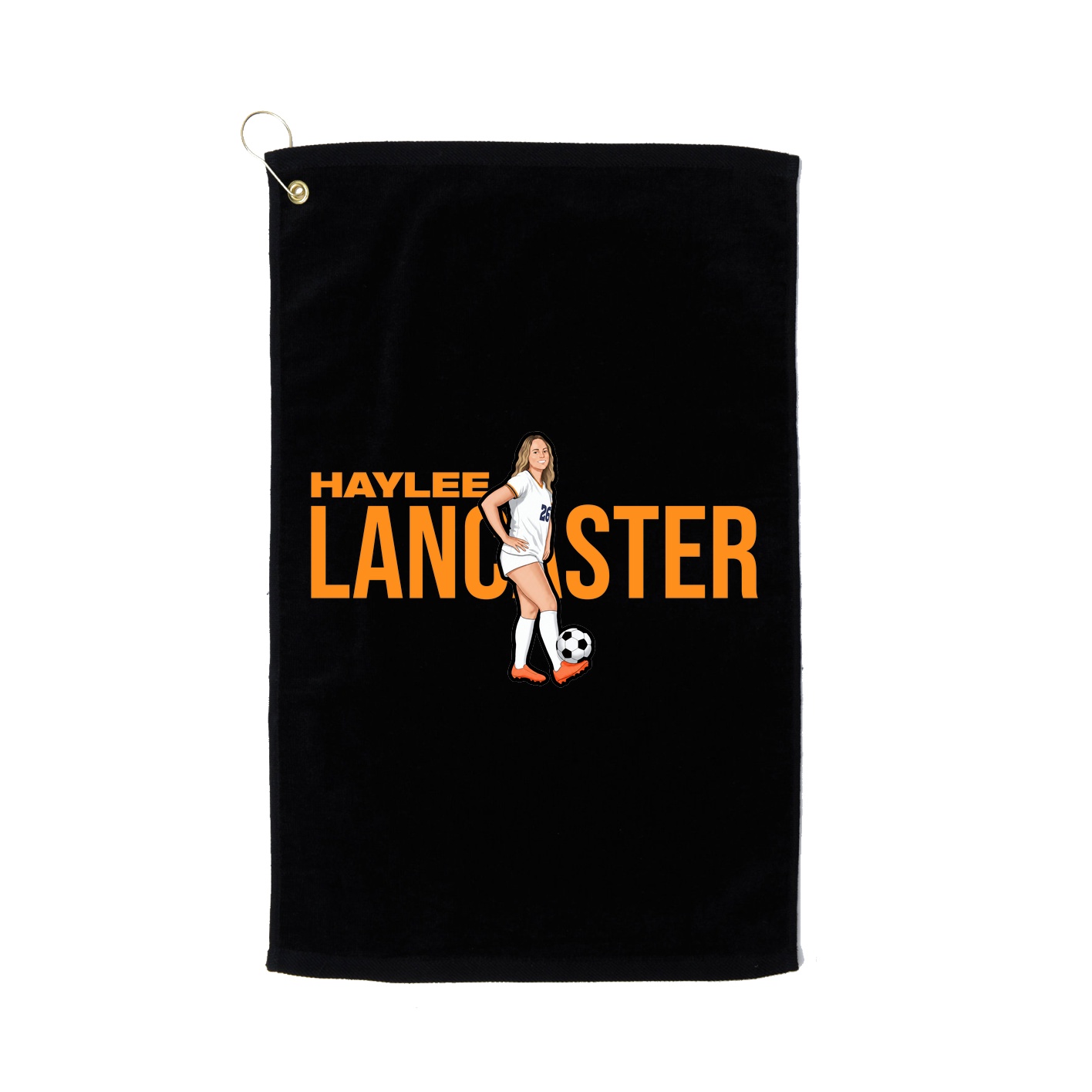Golf Towel — Player Name in Black