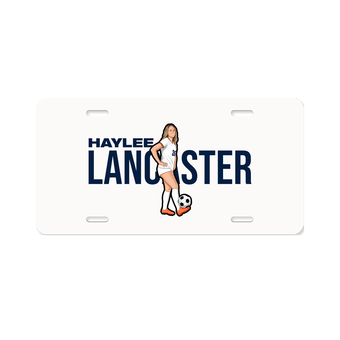 License Plate — Player Name in Classic