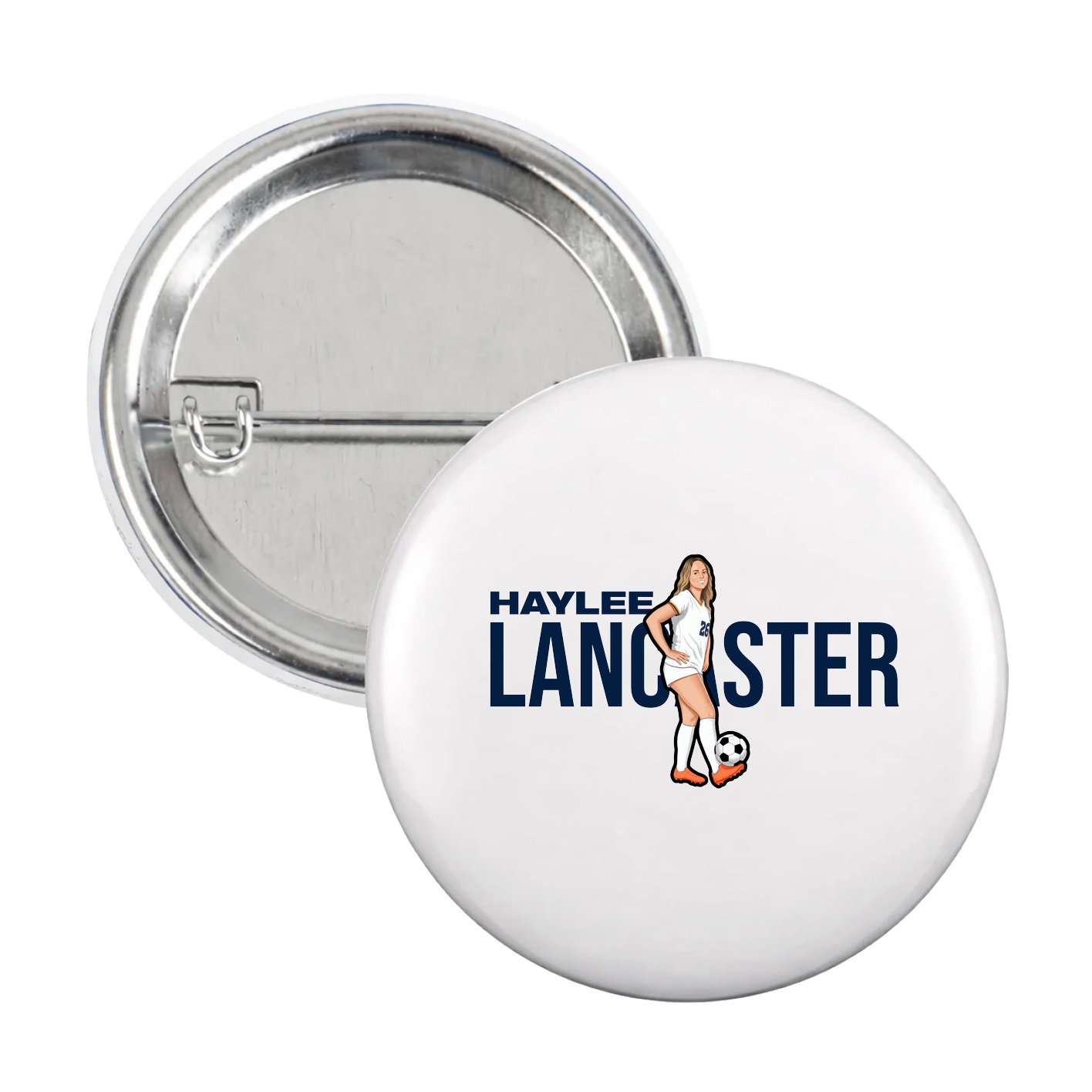 Game Day Button — Player Name in White