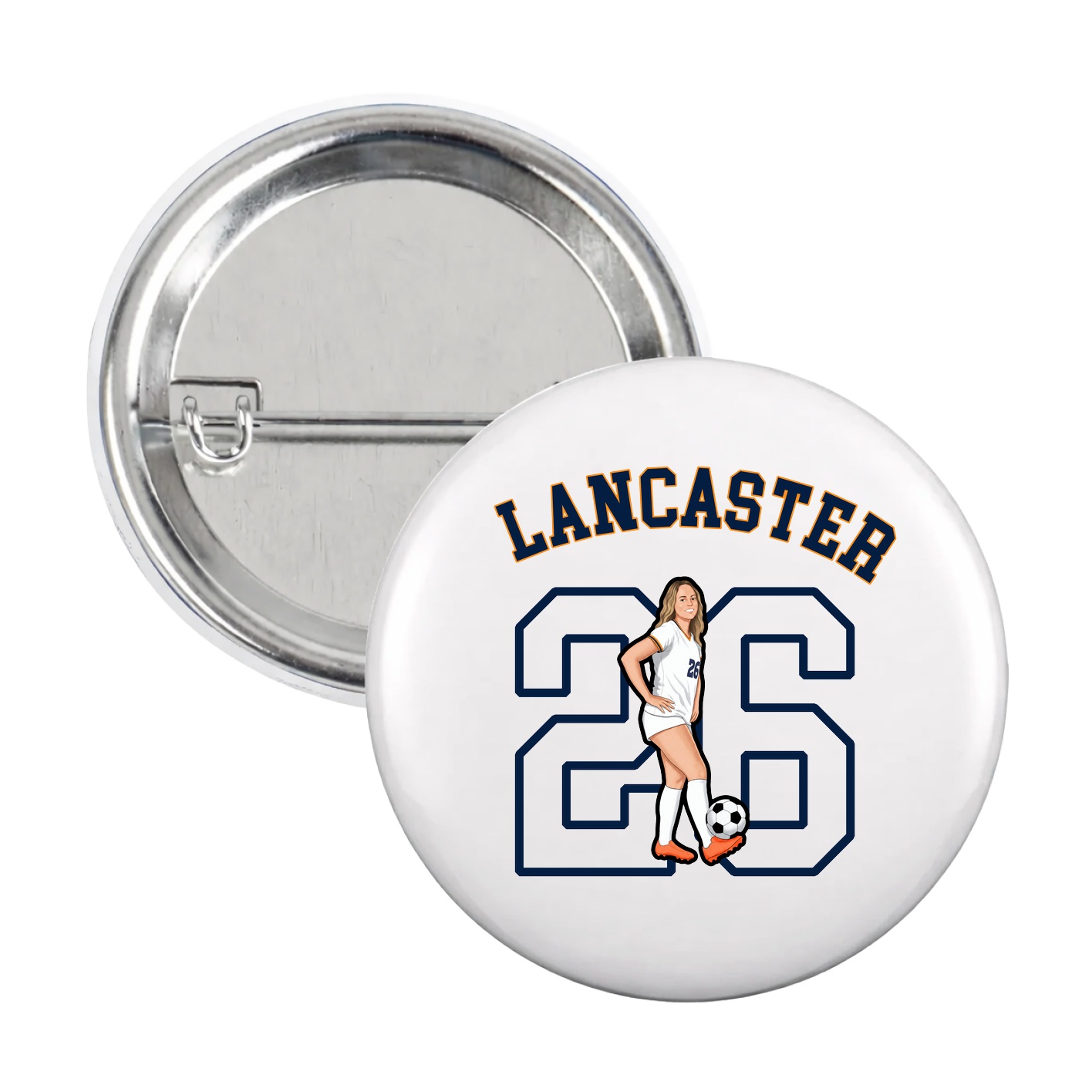 Game Day Button — Shirsey Arch in White