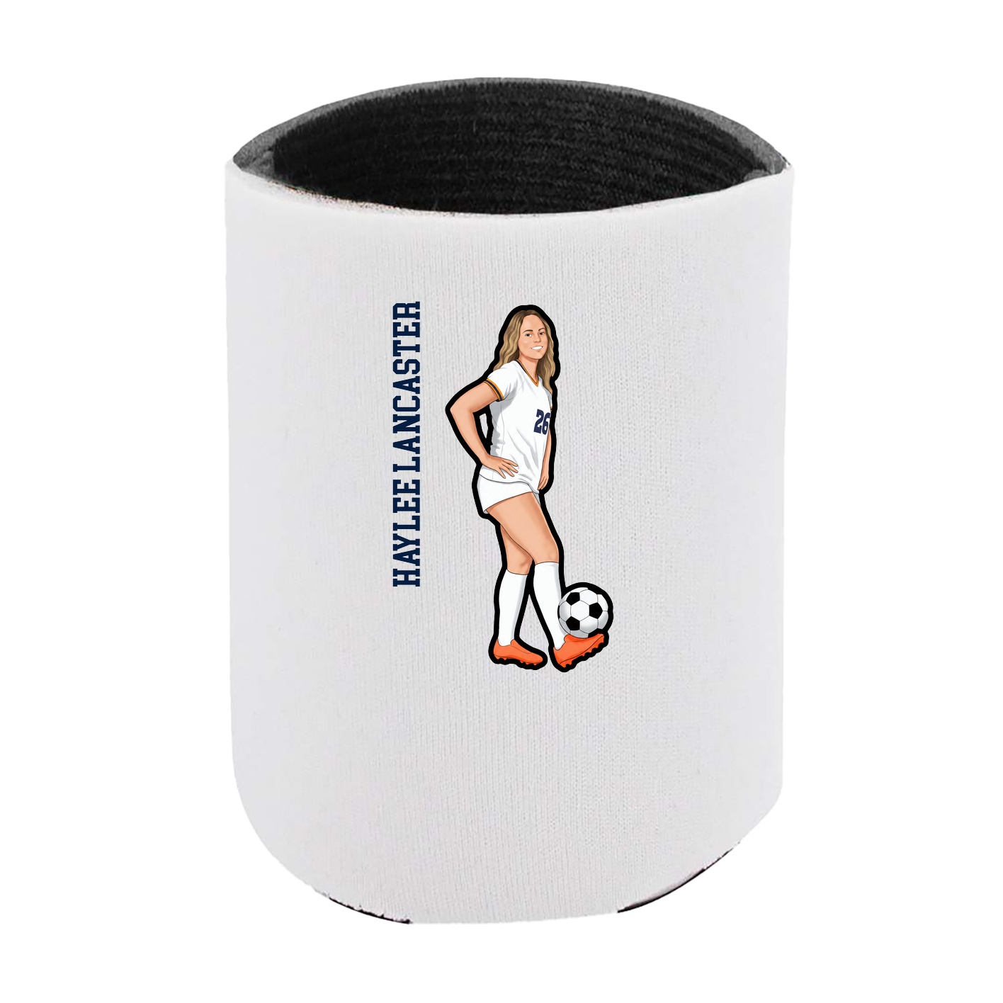 Can Holder — Name Vertical in White