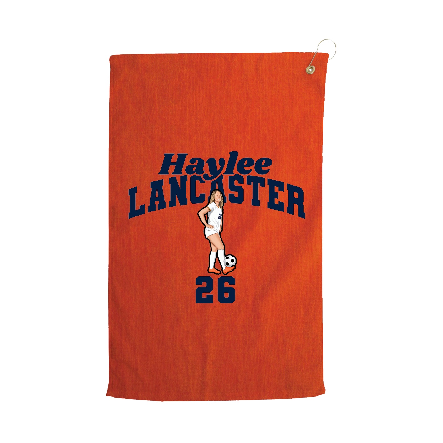 Golf Towel — Signature Arch in Orange