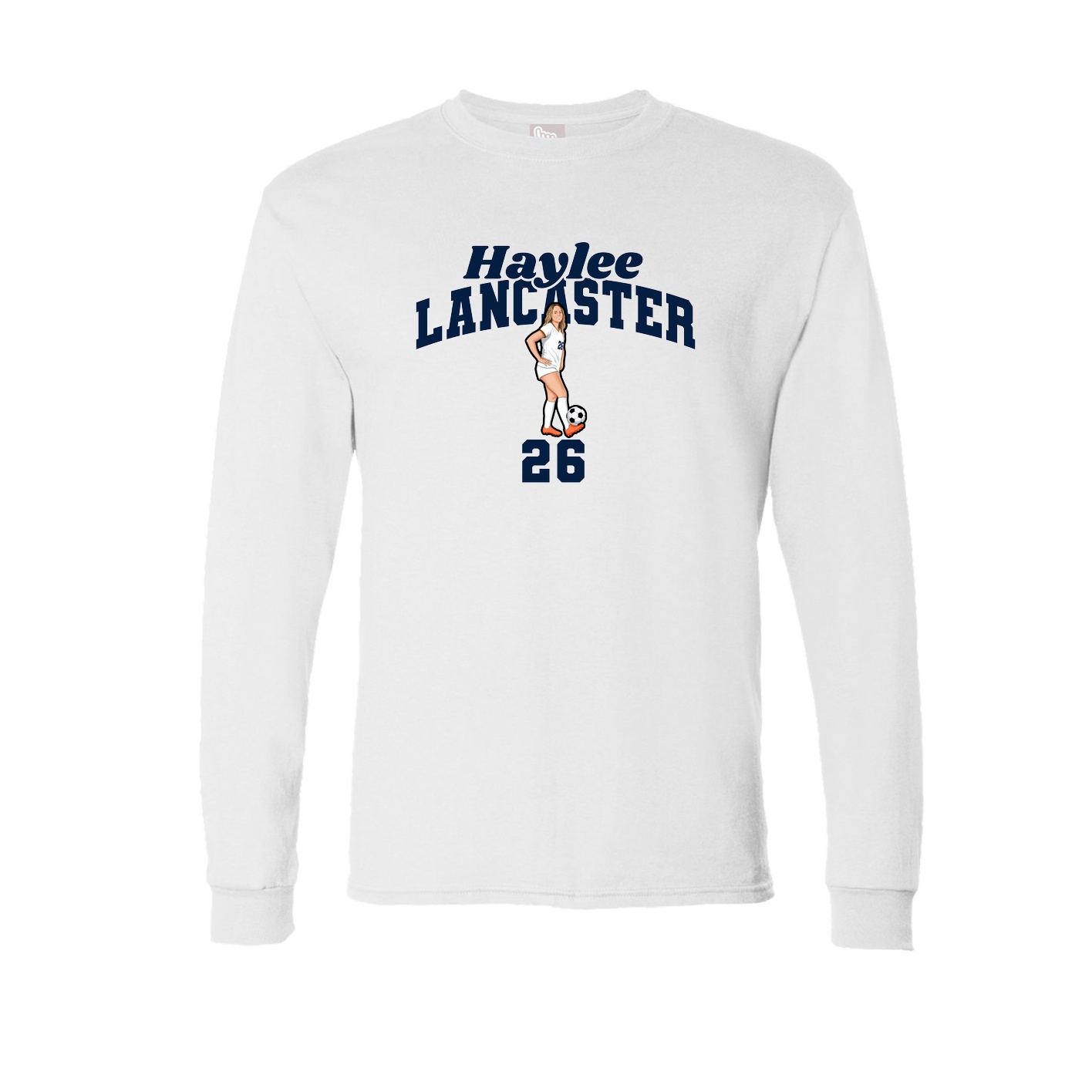Long Sleeve Tee — Signature Arch in White