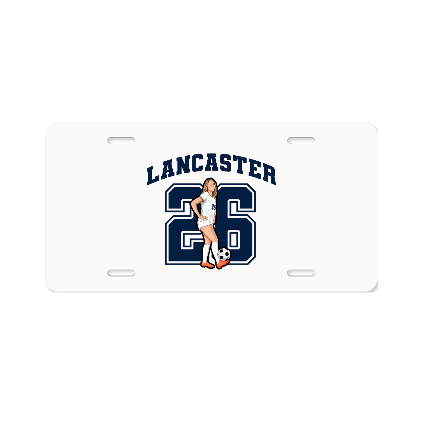 License Plate — Number in Classic