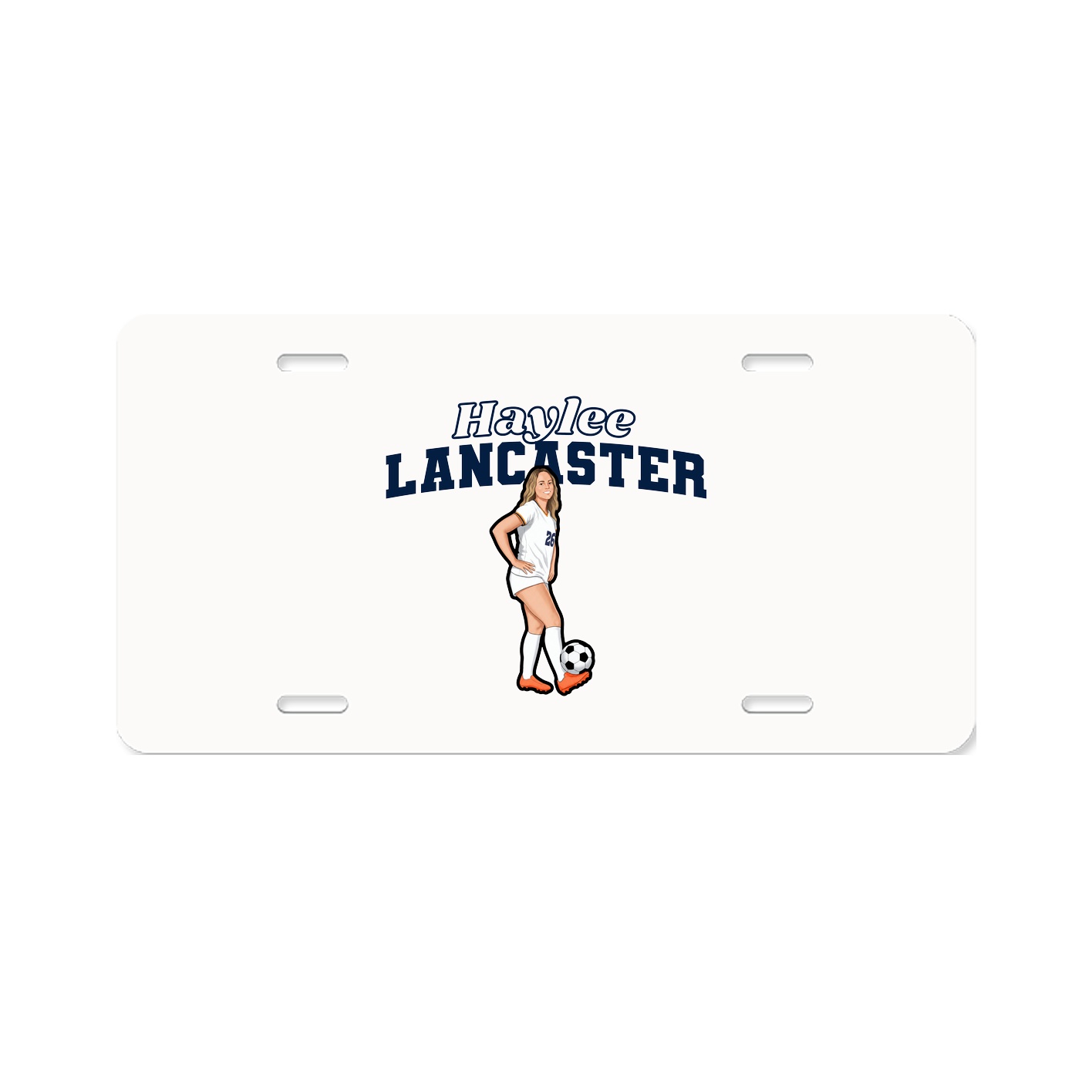 License Plate — Name Arch in Classic