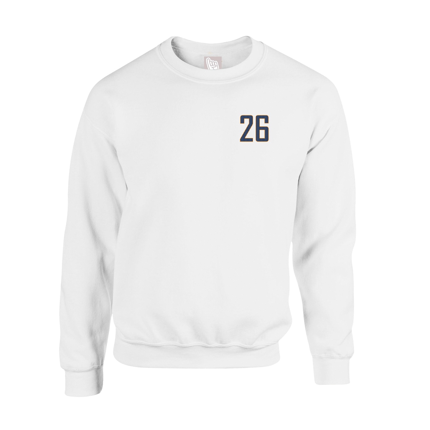 Fleece Crew — Front Shirsy in White