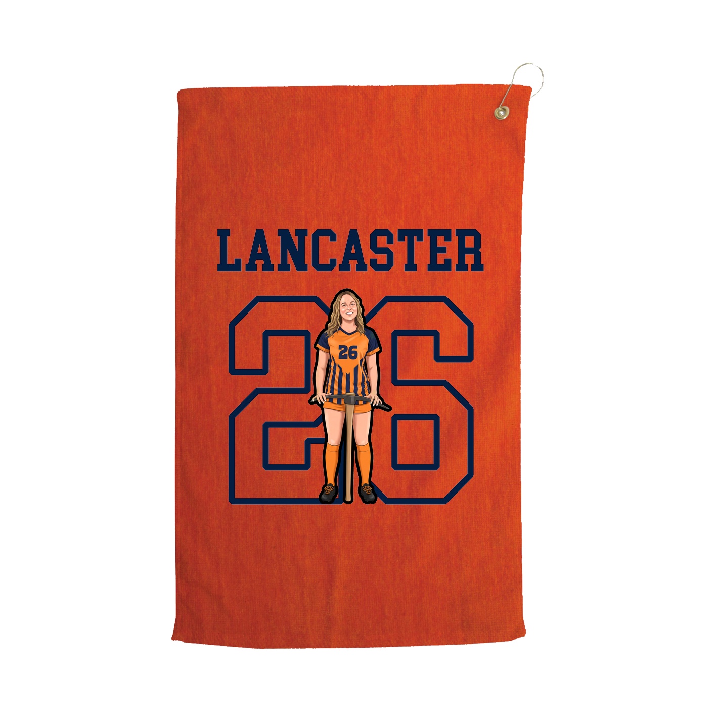 Golf Towel — Shirsey in Orange