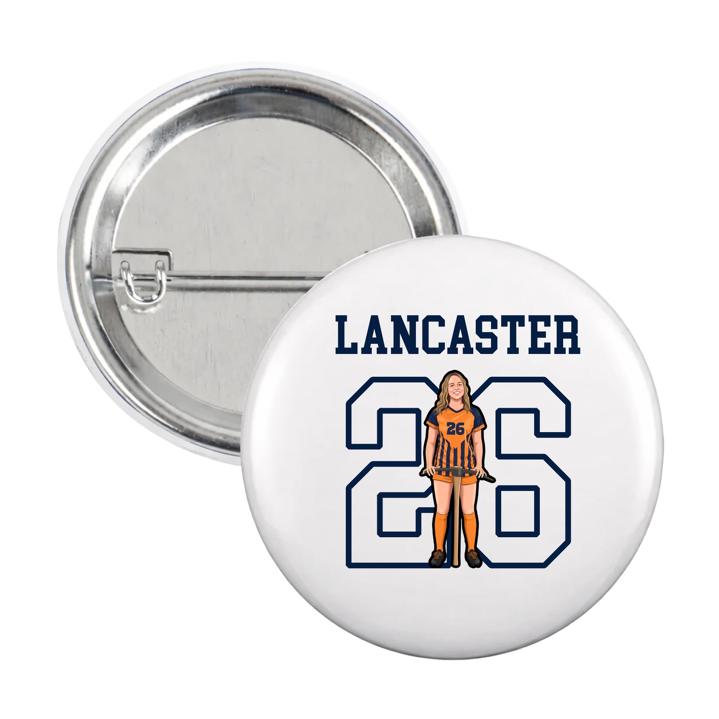 Game Day Button — Shirsey in White