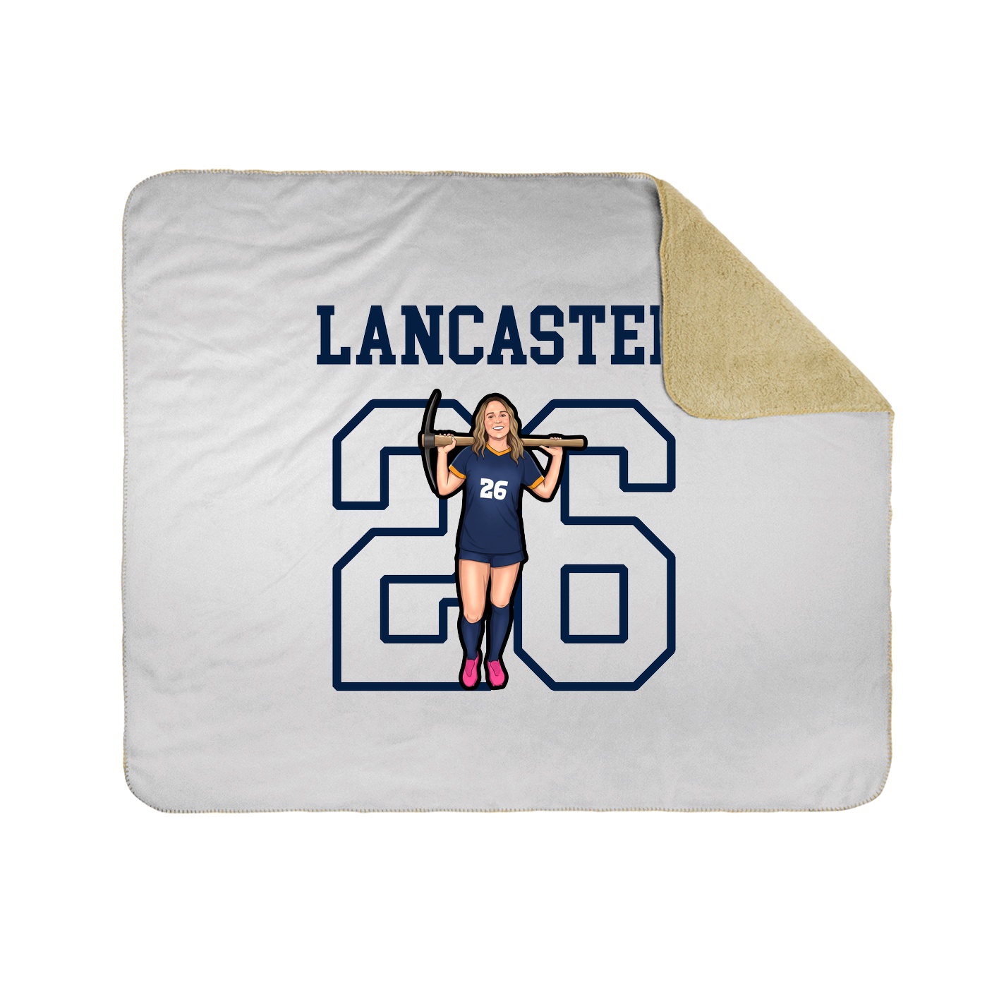 Throw Blanket — Shirsey in White