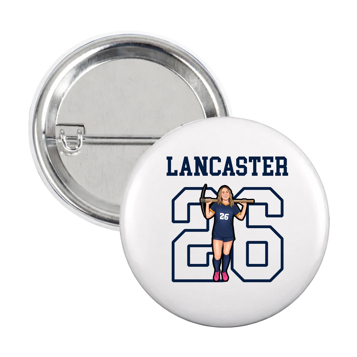 Game Day Button — Shirsey in White
