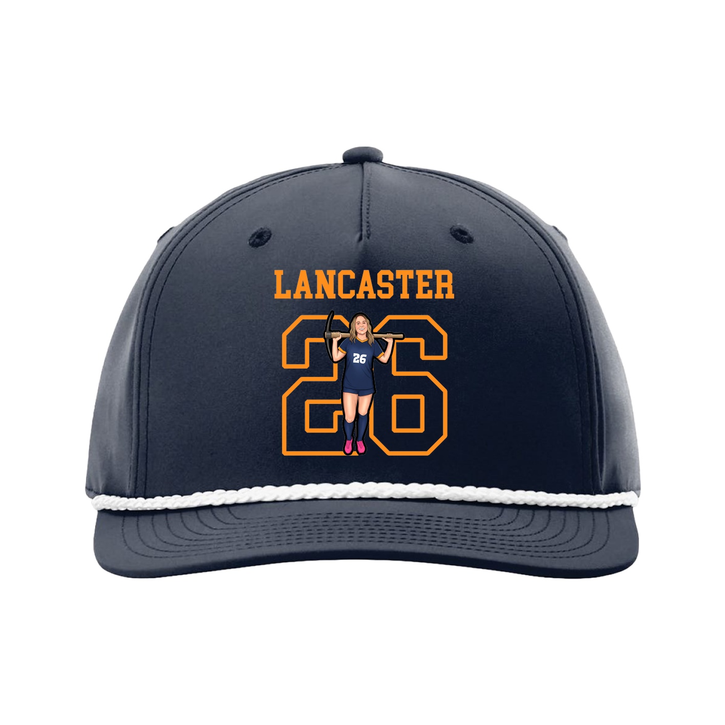 Five-Panel Classic Rope Cap — Shirsey in Navy