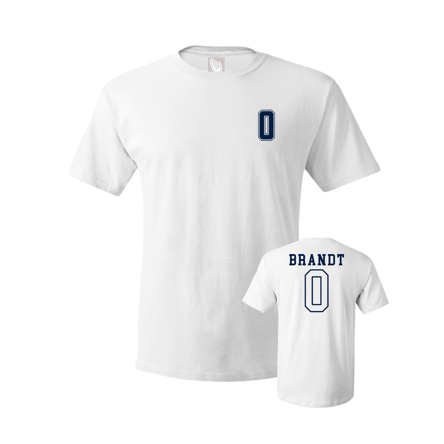 Youth Tee — Chest Back in White