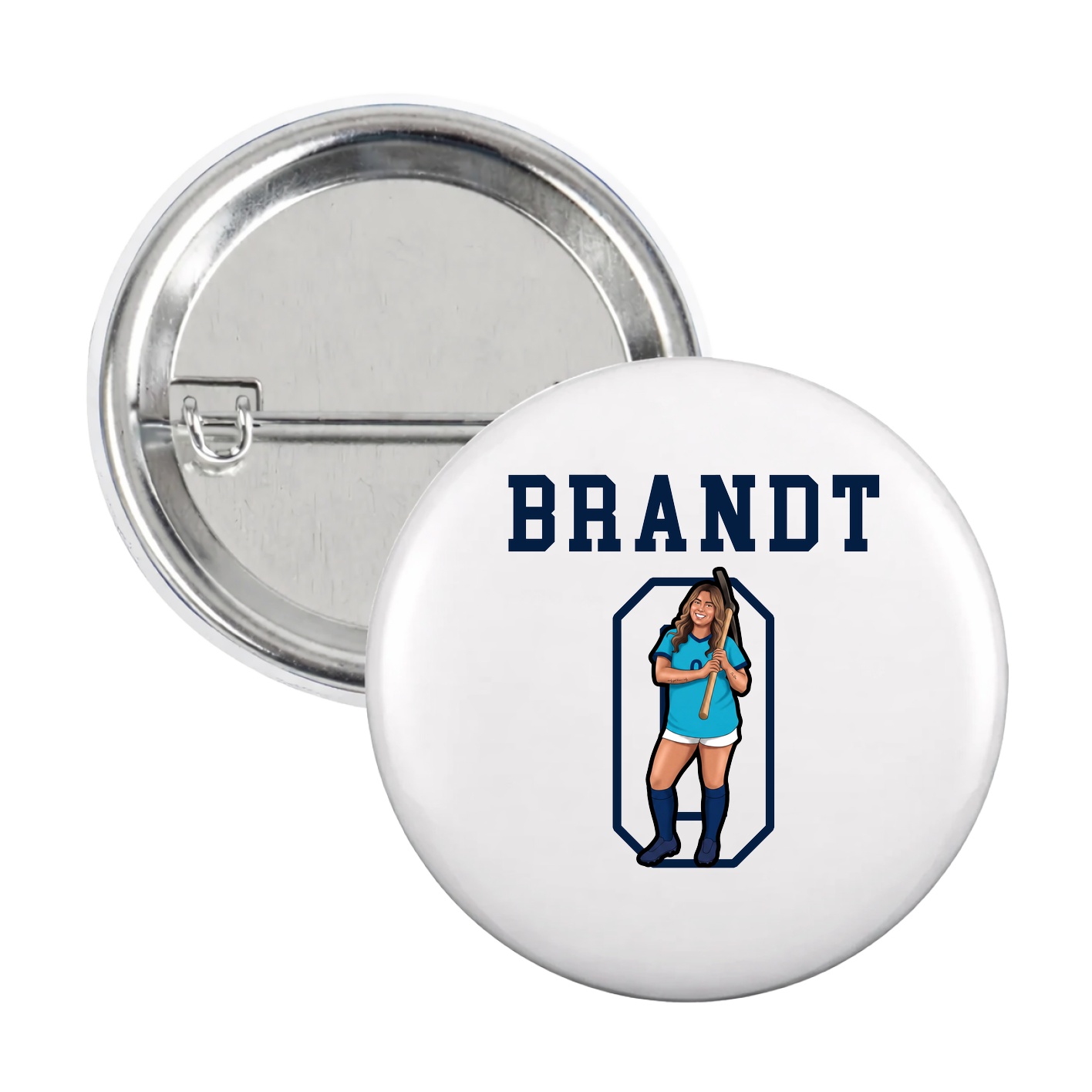Game Day Button — Shirsey in White
