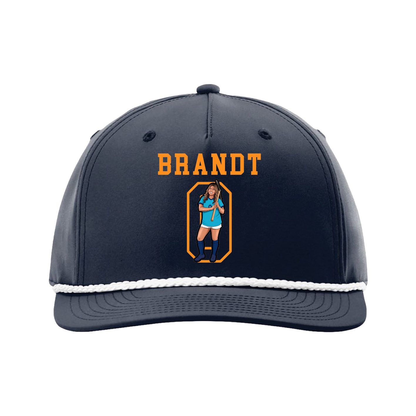Five-Panel Classic Rope Cap — Shirsey in Navy