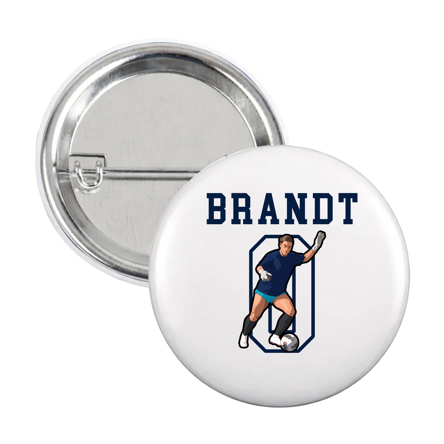 Game Day Button — Shirsey in White