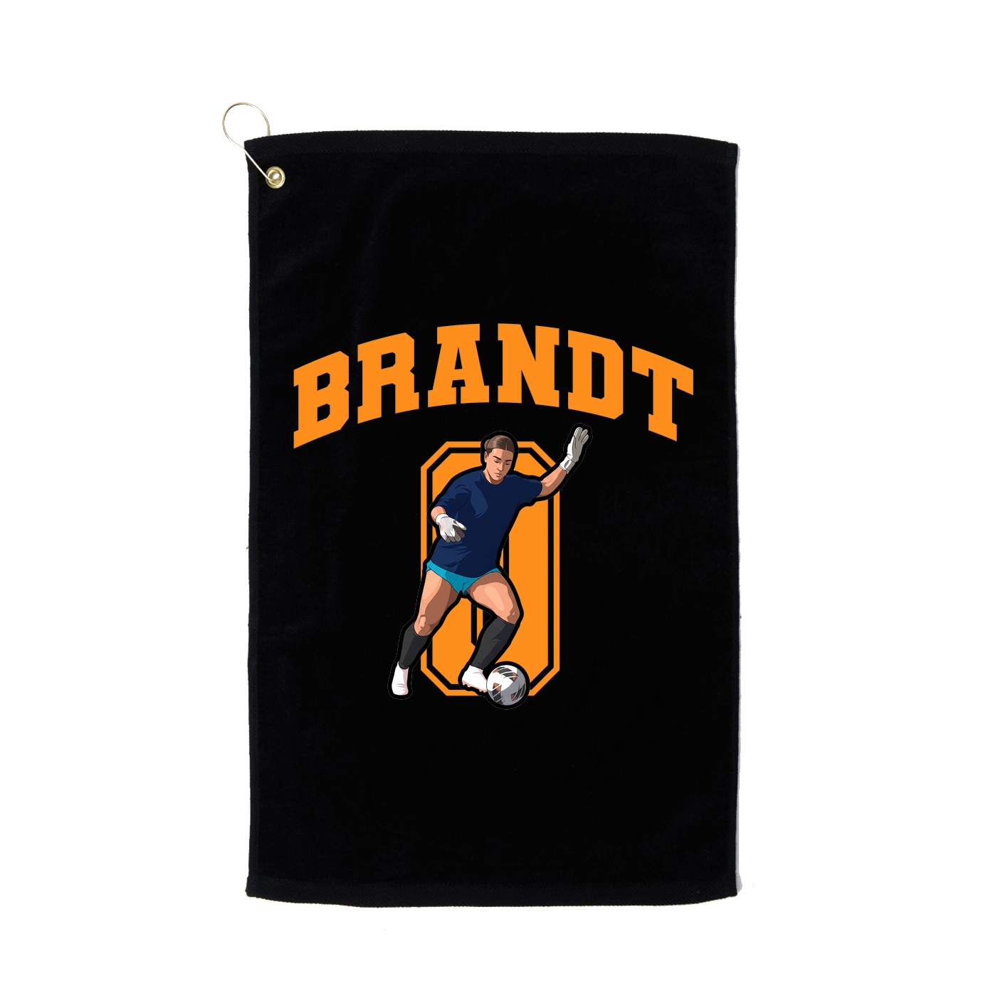 Golf Towel — Number in Black