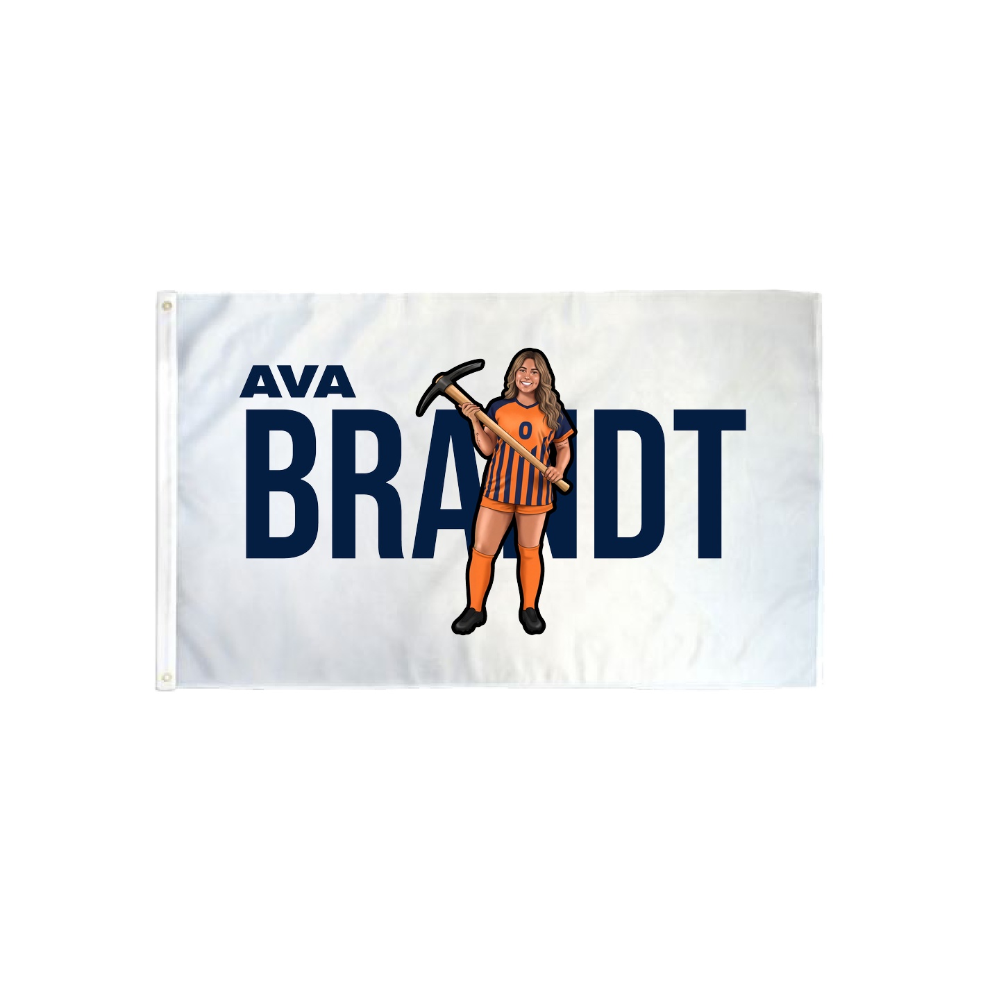 3x5 Flag — Player Name in Classic