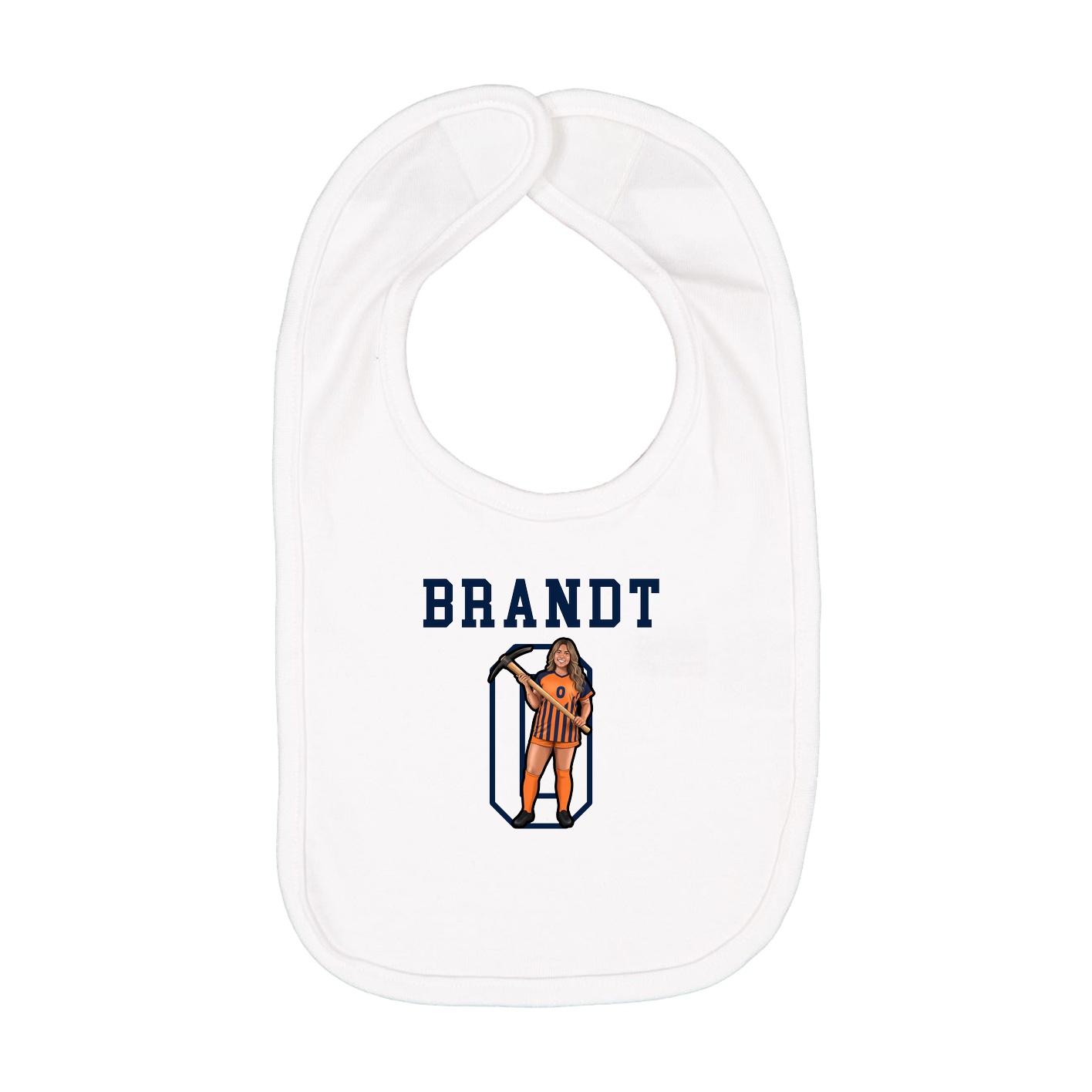 Infant Bib — Shirsey in White