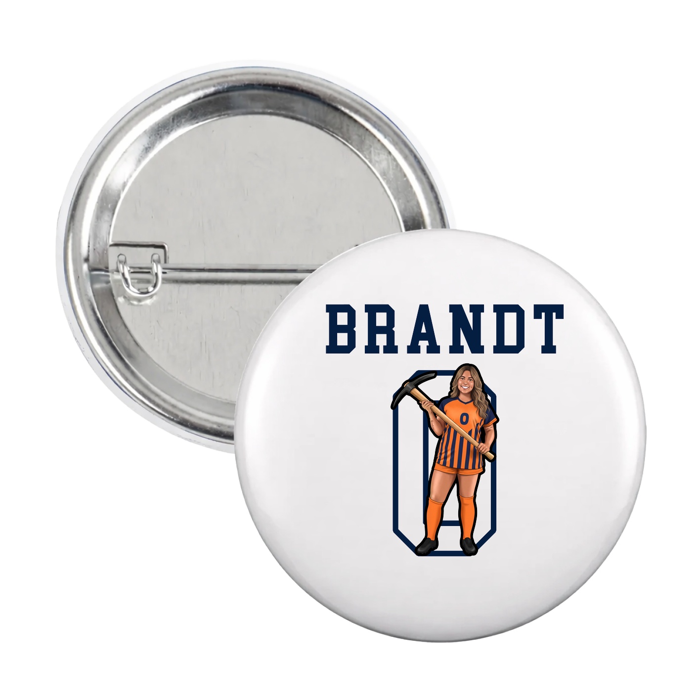 Game Day Button — Shirsey in White