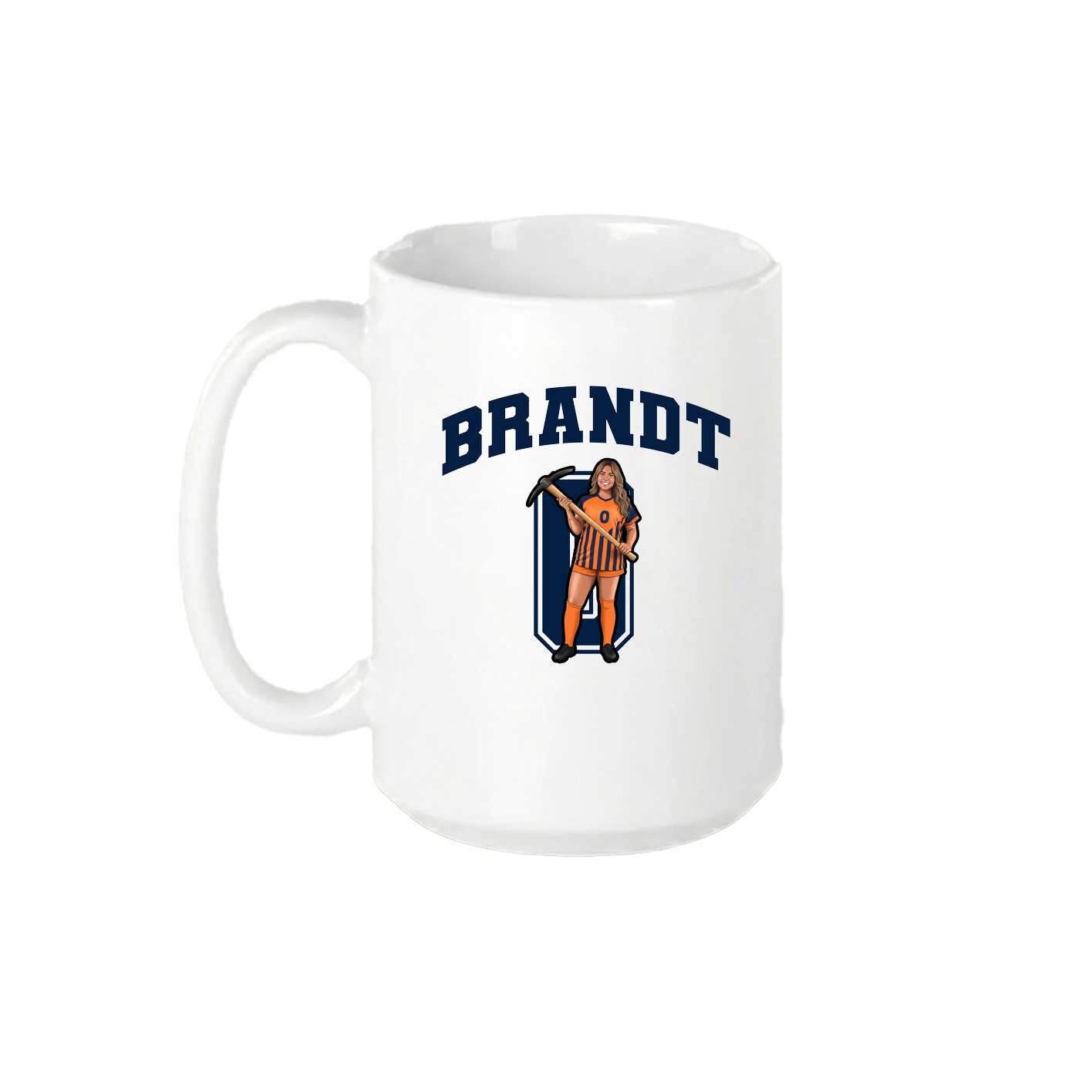 15oz Coffee Mug — Number in White