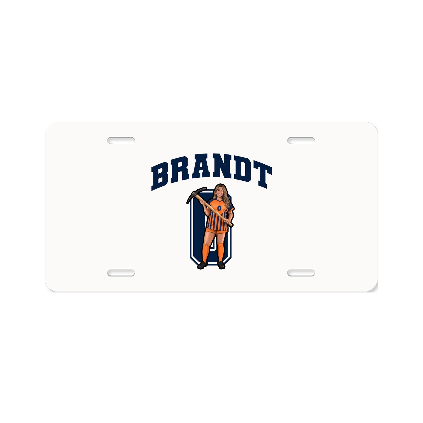 License Plate — Number in Classic