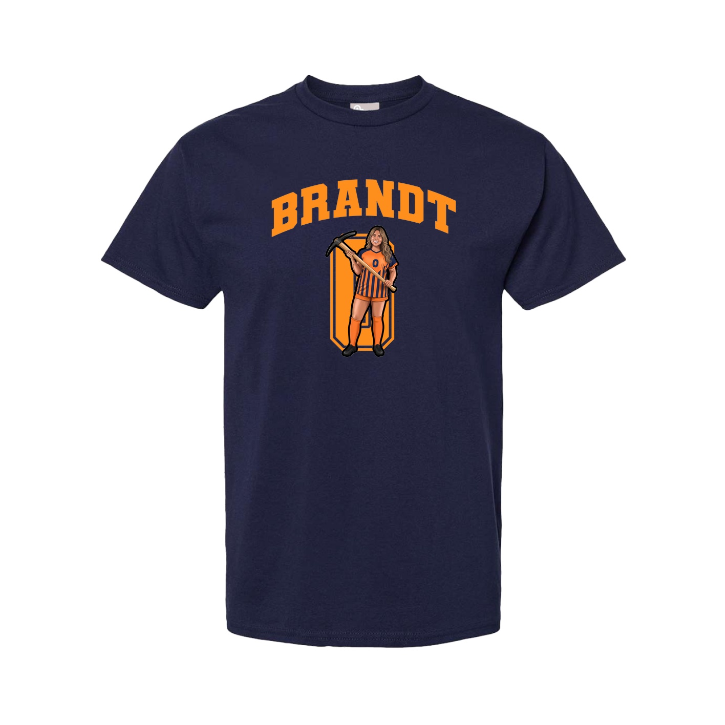 Youth Tee — Number in Navy