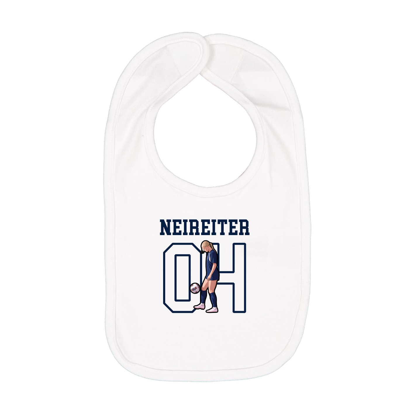 Infant Bib — Shirsey in White