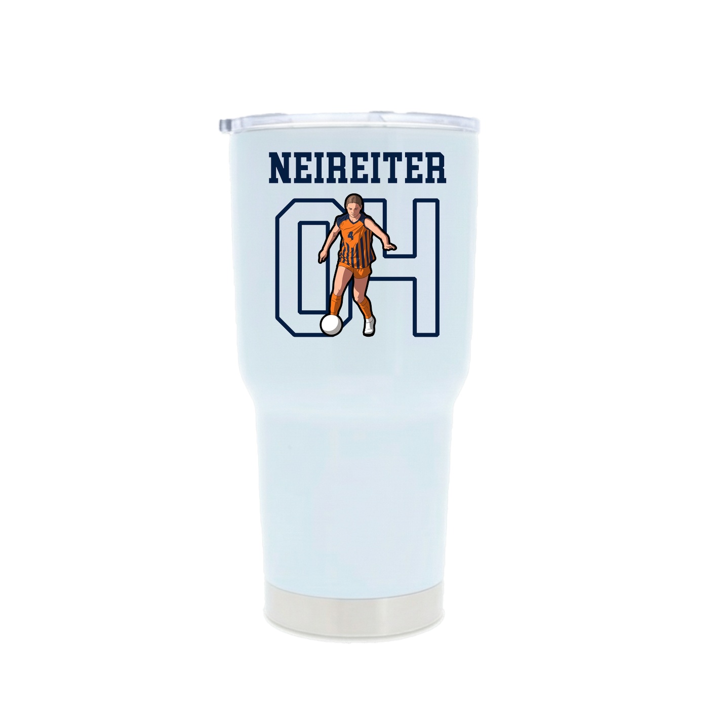 30oz Stainless Steel Tumbler — Shirsey in White